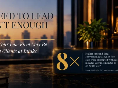 Law firm intake is bout more than speed to lead