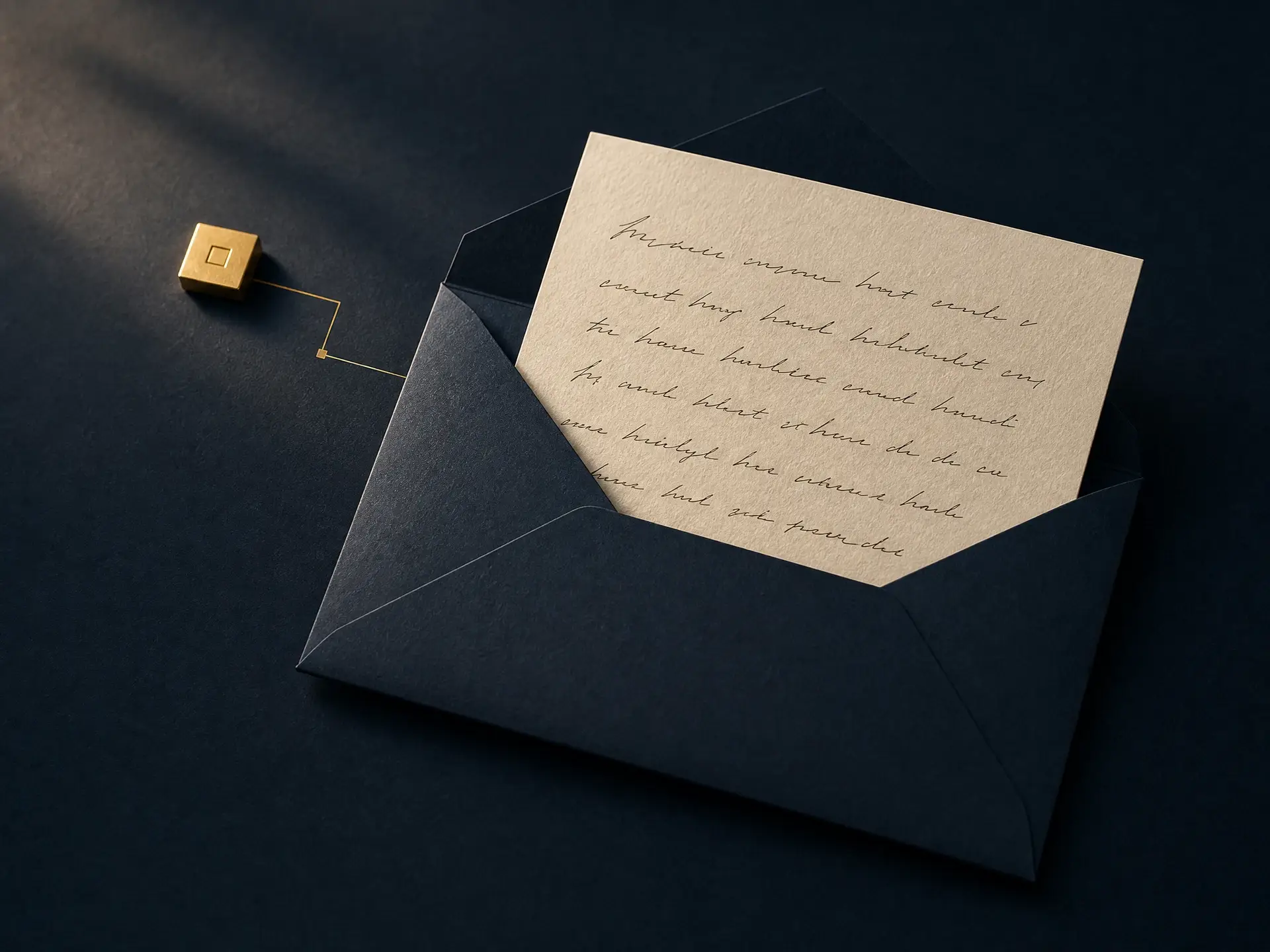 Handwritten referral thank-you note triggered by a marketing workflow